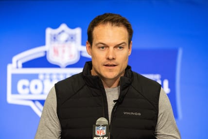 Vikings HC Kevin O'Connell at the 2024 NFL Combine