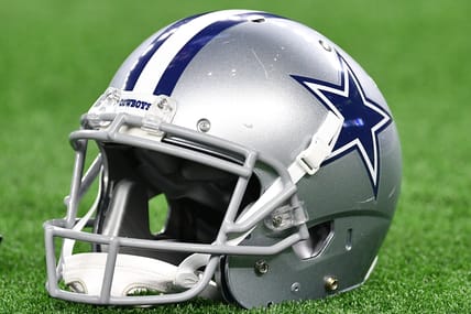 A Dallas Coboys helmet in 2019 in a Wildcard game against the Seattle Seahawks