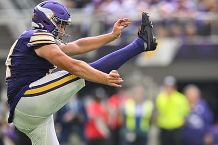 Vikings punte Ryan Wright in 2023 against the Buccaneers