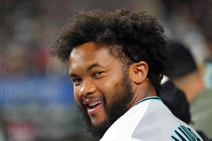 Kyler Murray at a baseball game in 2024