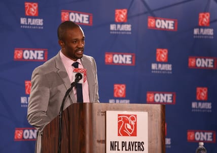 Cornerback Domonique Foxworth in 2013 at an NFLPA meeting