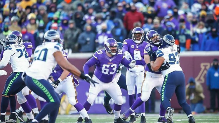 Vikings Jeff Davidson Offensive Line