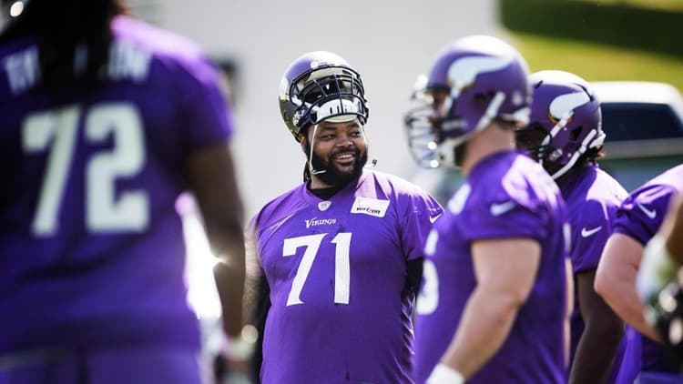 returning right tackle Phil Loadholt