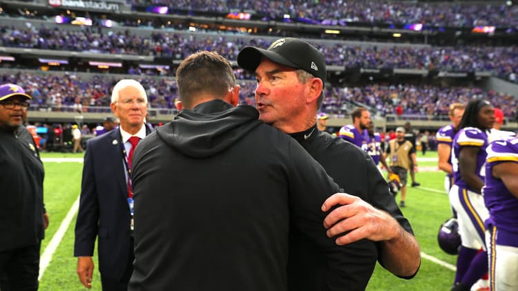 Mike Zimmer and Kyle Shanahan