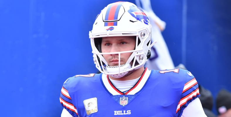 Josh Allen in 2022 against the Minnesota Vikings.