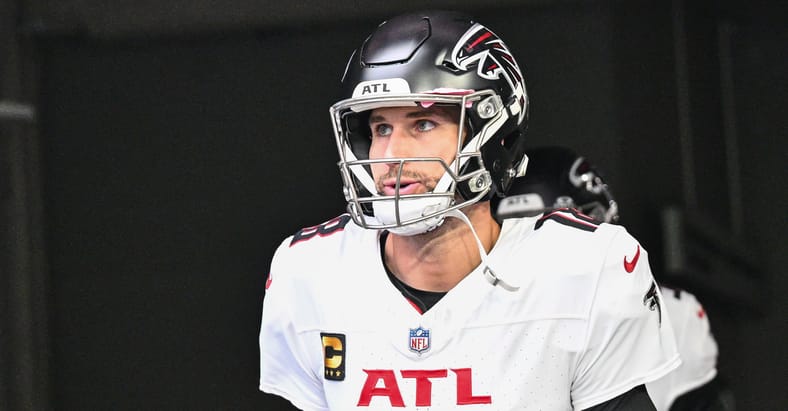 Kirk Cousins with the Falcons in 2024.