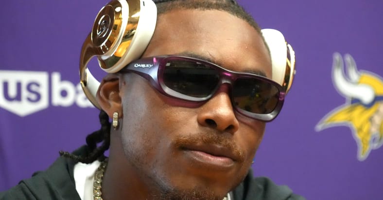 Minnesota Vikings WR Justin Jefferson in Ireland in Week 4 of 2025