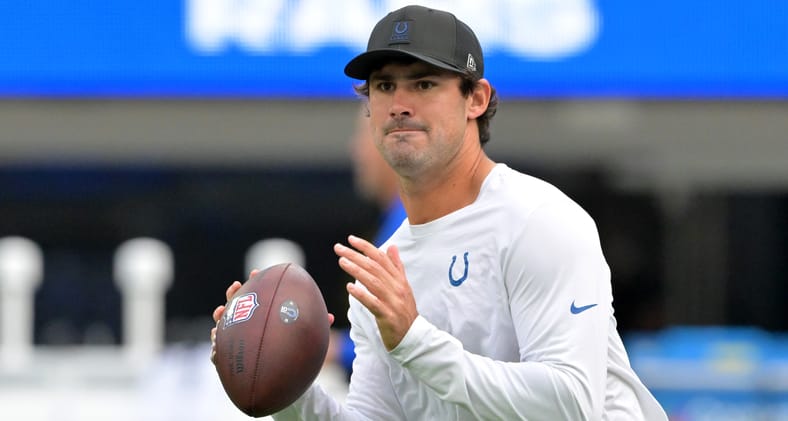 Former Vikings QB Daniel Jones in 2025