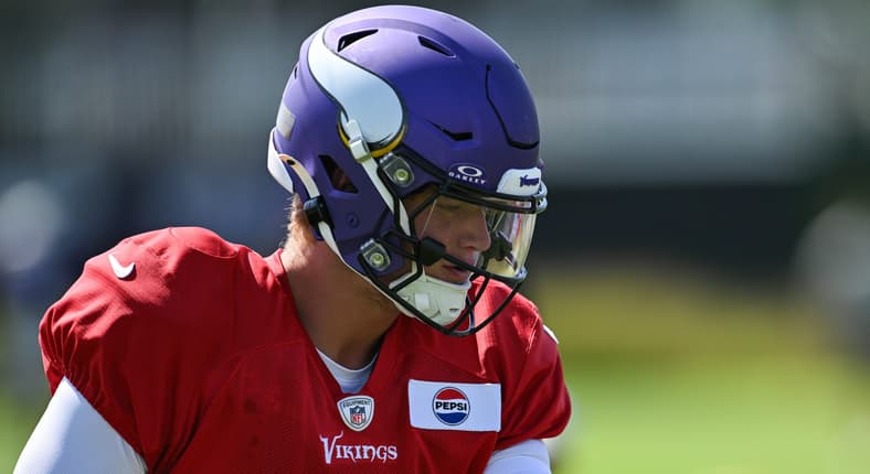 J.J. McCarthy in 2024, the Vikings' big hope for the future.
