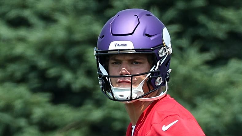 Minnesota Vikings quarterback J.J. McCarthy at 2025 minicamp. 11 Flaming Hot Takes for the 2025 Vikings Season.