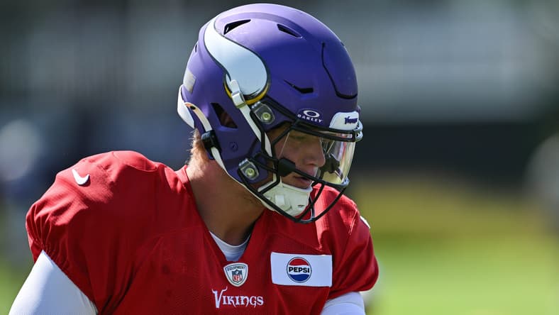 J.J. McCarthy in 2024, the Vikings' big hope for the future.
