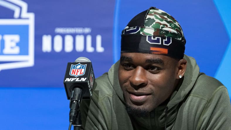 New Vikings safety in 2023 at the NFL Combine.