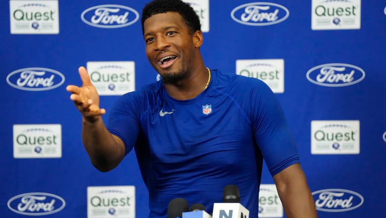 Jameis Winston in 2025 with the Giants.