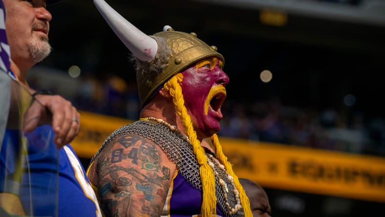 Vikings fan in 2021.