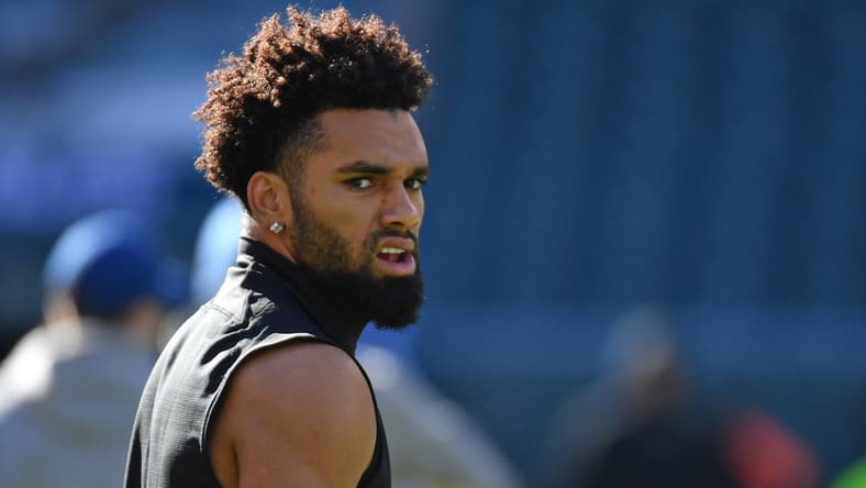 Chris Olave, Saints WR, during the 2022 regular season.