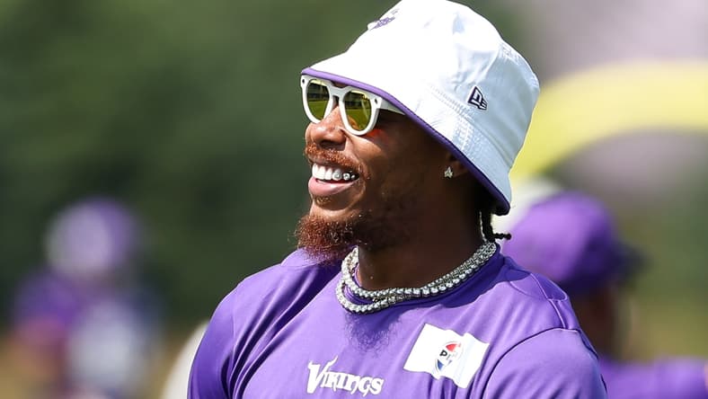 Justin Jefferson at Vikings 2025 training camp