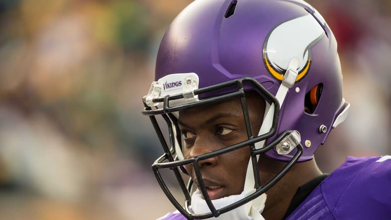 Minnesota Vikings quarterback Teddy Bridgewater lines up against the Green Bay Packers at TCF Bank Stadium.