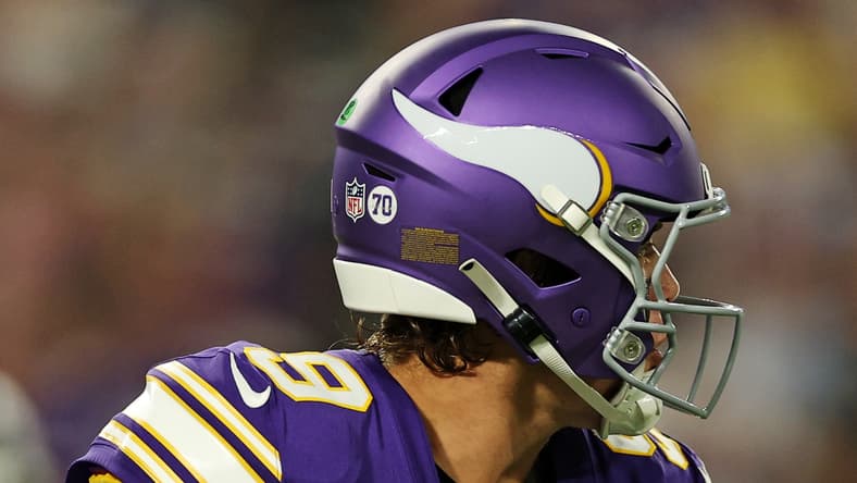 Vikings QB J.J. McCarthy in Week 2 of 2025