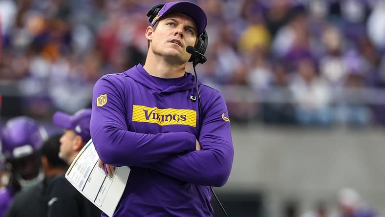 Vikings head coach Kevin O'Connell in 2024.