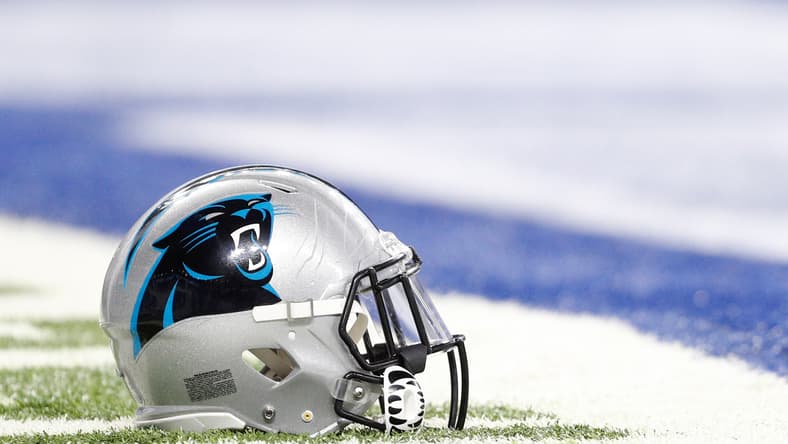 Panthers helmet in 2017.