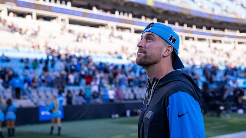Adam Thielen with the Panthers in 2024.