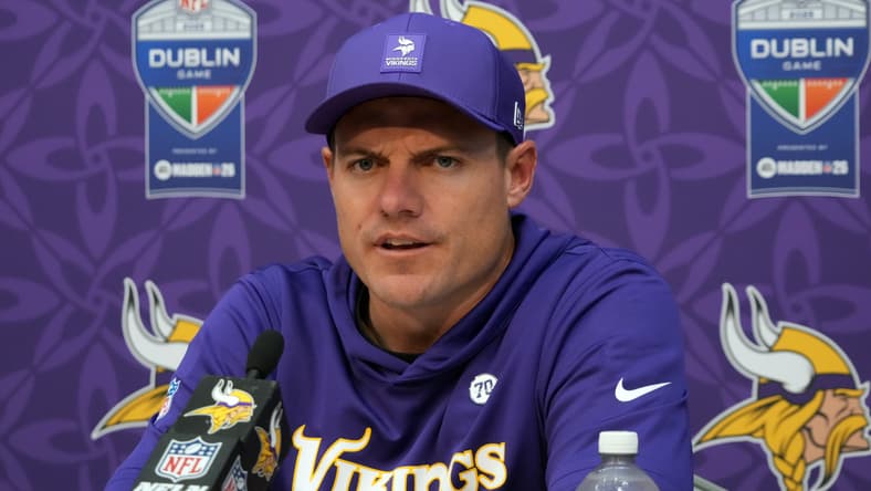 MInnesota Vikings head coach Kevin O'Connell after a Week 4 game.