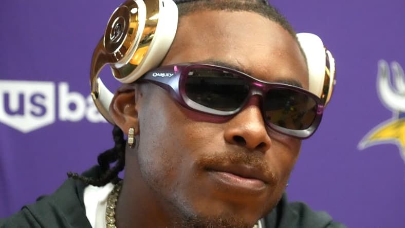 Minnesota Vikings WR Justin Jefferson in Ireland in Week 4 of 2025