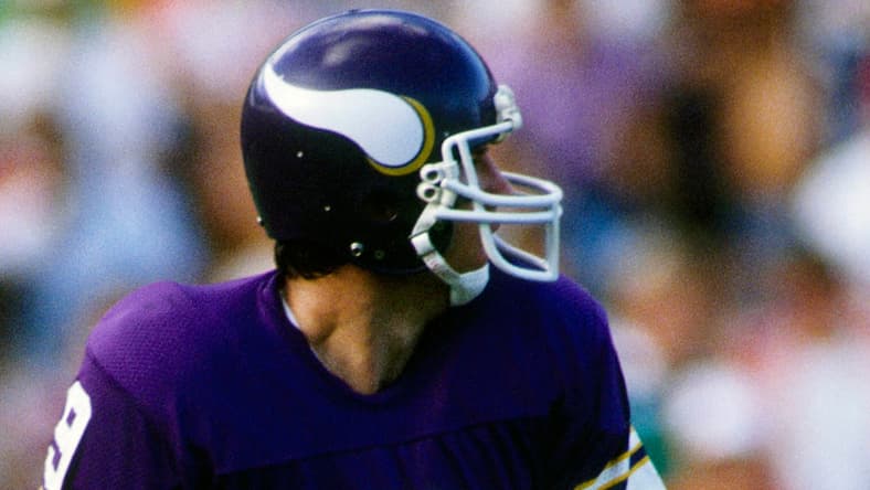 Vikings QB Tommy Kramer in 1982 against the Miami Dolphins