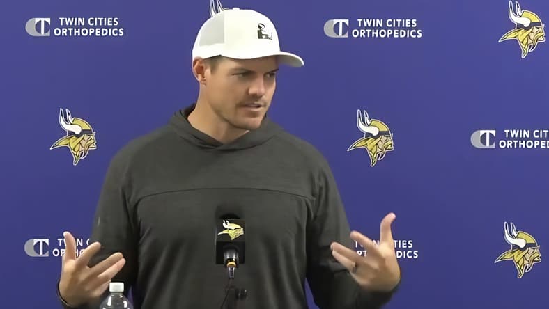 Kevin O’Connell speaks to reporters about injuries and plans after the Vikings’ bye week.