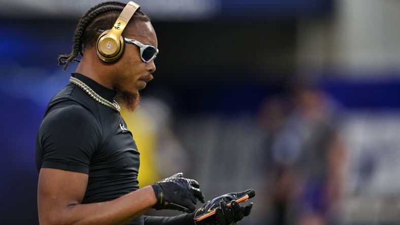 Vikings WR Justin Jefferson at the Los Angeles Chargers in 2025