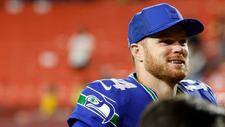 Seahawks QB Sam Darnold in 2025