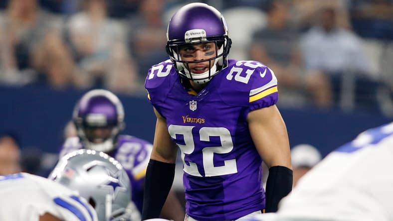 Harrison Smith lines up on defense for the Minnesota Vikings against the Dallas Cowboys. Vikings burning questions