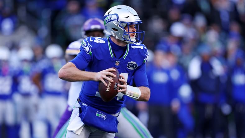 Sam Darnold against the Vikings in 2025