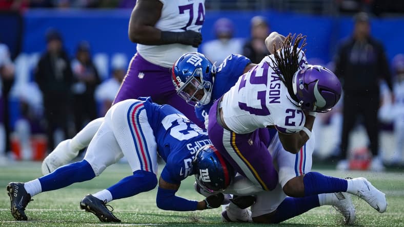 Vikings RB Jordan Mason at the Giants in 2025