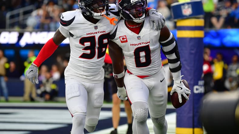 Texans safety K'Von Wallace in December 2025