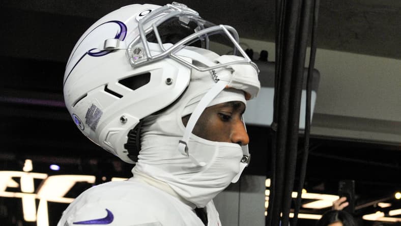 Vikings WR Jordan Addison in Week 18 of 2025