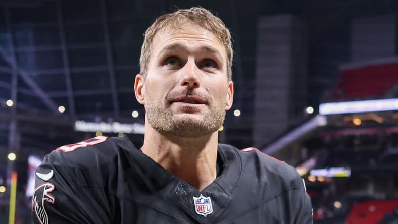 Falcons QB Kirk Cousins in Week 18 of 2025