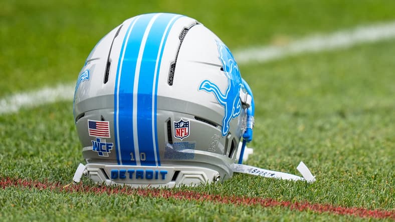 Detroit Lions helmet in 2025