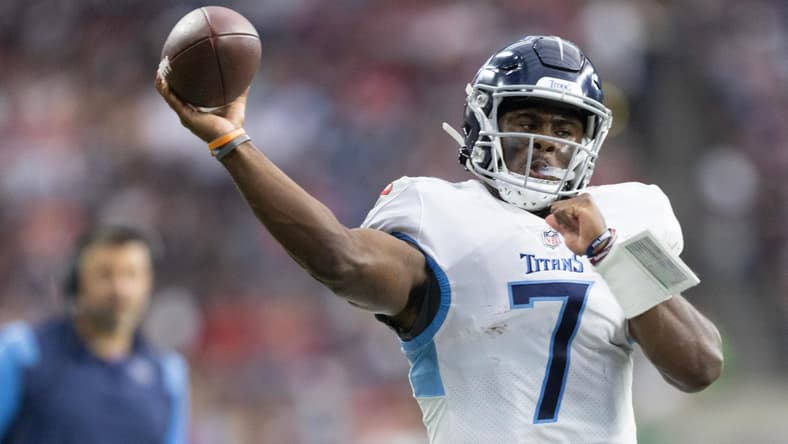 Titans QB Malik Willis in 2022