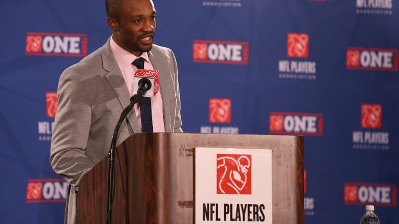 Cornerback Domonique Foxworth in 2013 at an NFLPA meeting