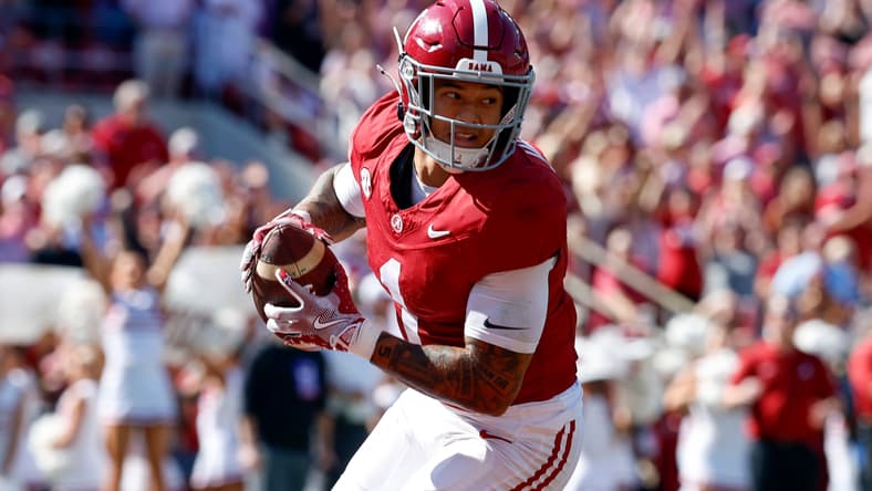 Crimson Tide CB Domani Jackson against the Cocks in 2024