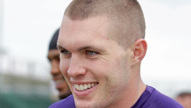 Vikings safety Harrison Smith in Mankato as a rookie in the summer of 2012