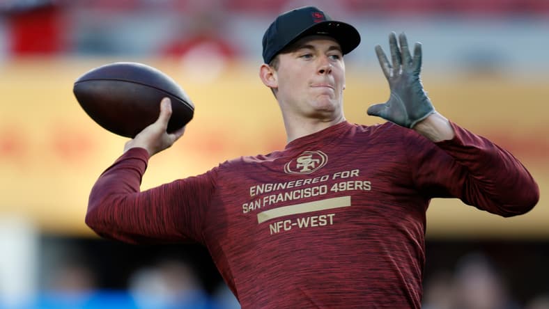 49ers QB Mac Jones in 2025