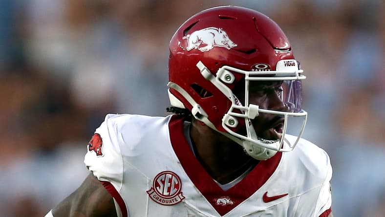 Mike Washington Jr., an Arkansas RB, against Ole Miss