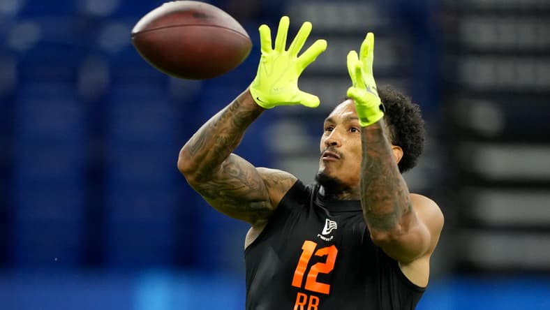 Kentucky RB Seth McGowan at the 2026 NFL Combine