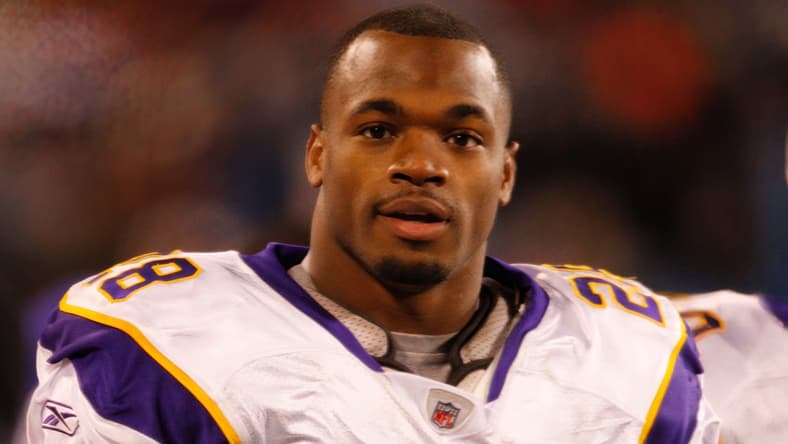 Vikings RB Adrian Peterson against the Panthers in 2009