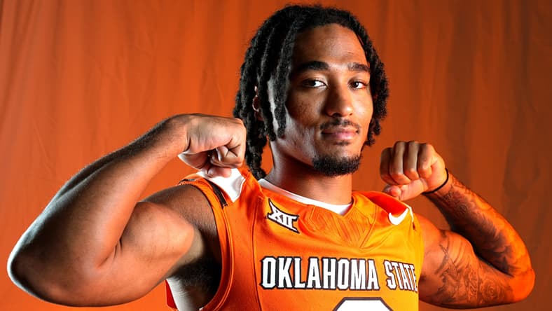 Oklahoma State Terrill Davis poses in the summer of 2025