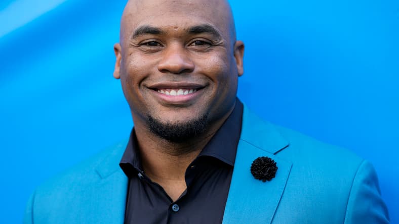 Steve Smith Sr. stands on the field before a Panthers preseason game in Charlotte. Steve Smith Vikings quarterbacks