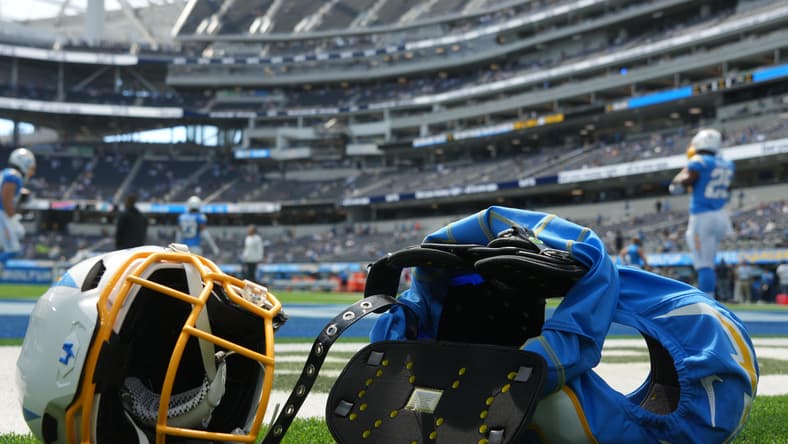 Joey Bosa's gear after a game in 2022
