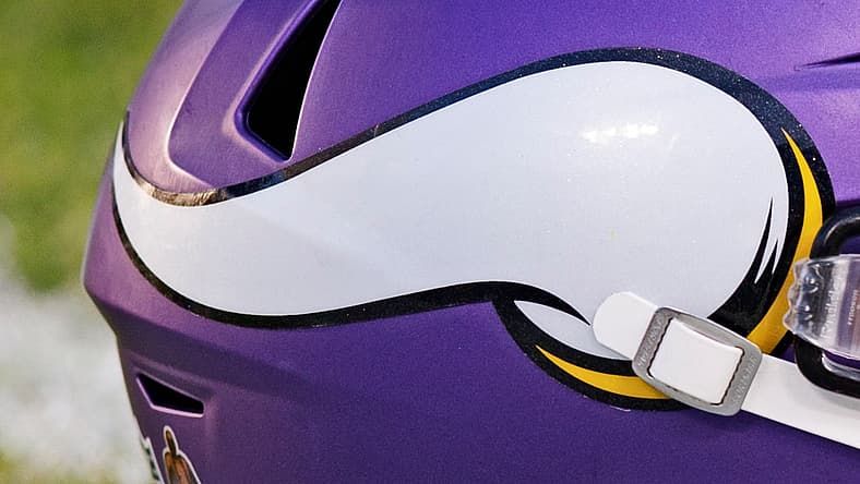Minnesota Vikings on display prior to kickoff at Lambeau Field.